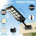 thumbnail image 4 of 4/2-Pack Solar Street Lights - 400 LED 6500K Waterproof Sensor Floodlights with Remote, Dusk-to-Dawn for Commercial Parking Lots, 4 of 13