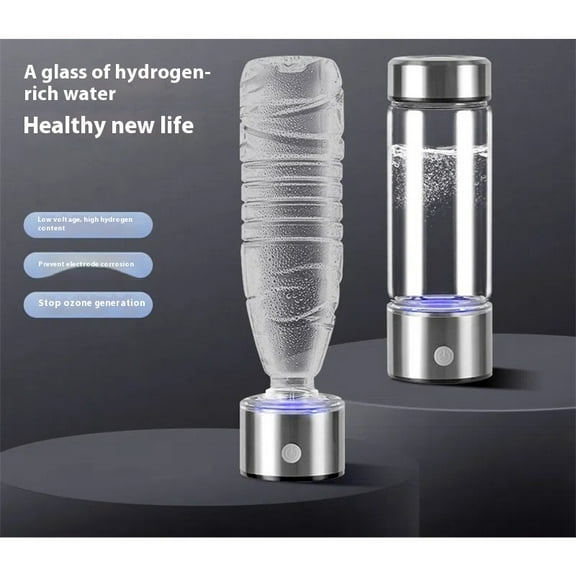 Hydrogen Water Bottle, Hydrogen oxygen separation, hydrogen water cup, one machine dual-use, 420 ml Portable Hydrogen Water Bottles （Can be connected to mineral water bottles）