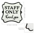 thumbnail image 6 of AuldHome Design Cast Iron Staff Only Sign, Business Door Sign for Employees Only Area, 6 of 10