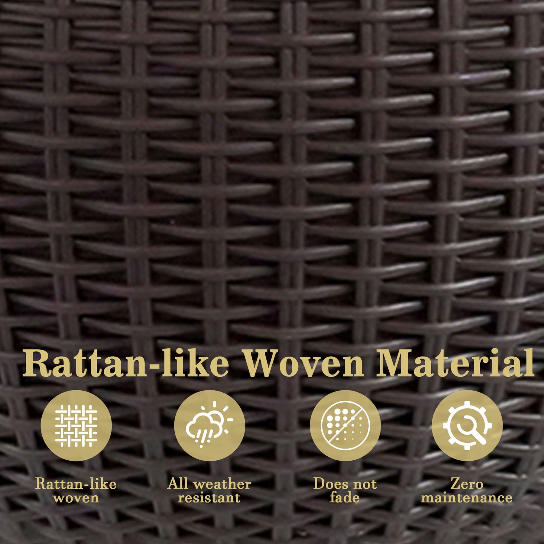 S-HOME Dual-Use Self-Watering Hanging Rattan Planters 13.4 Inch Large Size with Water Level Indicator, for Balcony Decor Indoor Use, Brown