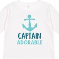 thumbnail image 4 of Inktastic Captain Adorable, Boat Anchor, Sailor, Sailing Boys Long Sleeve Toddler T-Shirt, 4 of 5
