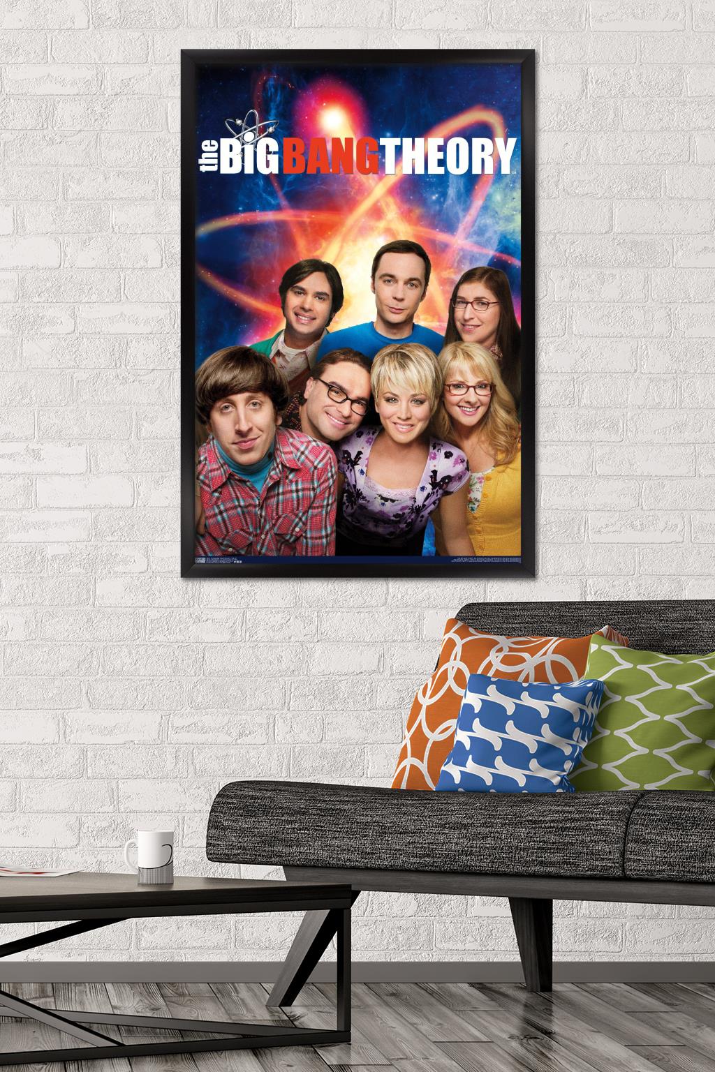 The Big Bang Theory - Season 8 - Key Art Wall Poster, 22.375" x 34", Framed