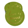 thumbnail image 1 of Inkdotpot 50 Pack Real Gold Foil Paper Tag Love Is Sweet Wedding Favor Hang Tag, 1 of 6