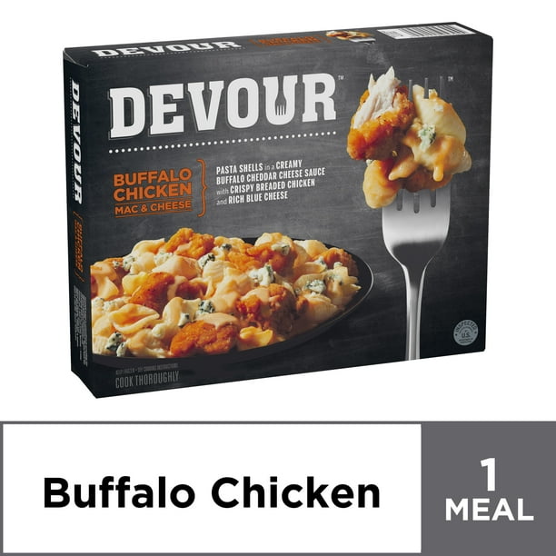 DEVOUR Buffalo Style Chicken Mac & Cheese Frozen Meal, 12 oz Box