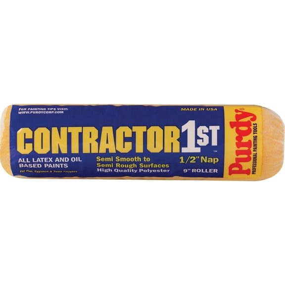 Purdy 144688093 Contractor 1st Roller Cover, 9 inch x 1/2 inch Nap