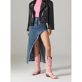 thumbnail image 3 of Mid Heeled Pointed Knight Boots Shoes for Women Girls, 3 of 5