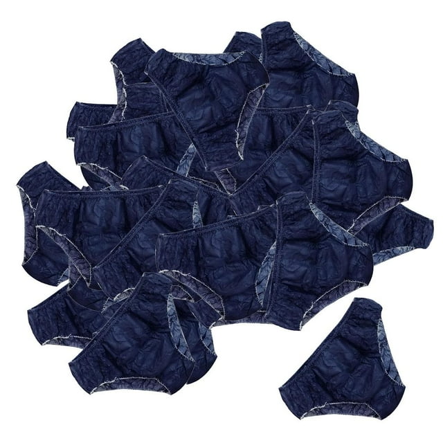 Paquete de 50 ropa interior desechable para hombres y mujeres, ropa interior práctica para viajes. Azul