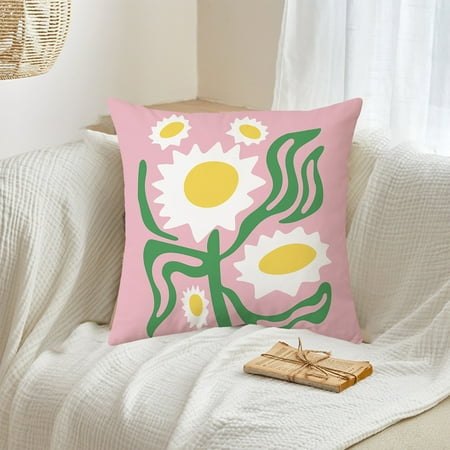 

RRSCC Bohemian Style Pillow Set Office Cushion Botanical Printed Pillow Cushion Sofa Pillow Bed Backrest