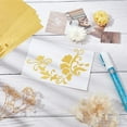 thumbnail image 3 of 50 Sheets Toner Reactive Foil 11.42x7.3in Rectangle Metallic Transfer Foil Paper Sheet Golden for DIY Making, 3 of 8