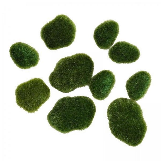 5x10x Rocas De Artificiales Piedras Cubiertas De Para Arreglos Florales Manualidades