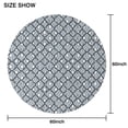 thumbnail image 6 of Blue and White Intricate Pattern Round Tablecloth 60"x60",Wrinkle Wipeable Table Cloth for Kitchen Dining Room Picnic Patio Party, 6 of 6