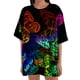 thumbnail image 1 of Blusa informal de manga corta con estampado de flores y mangas cortas para mujer Fridja gope2951, 1 of 6
