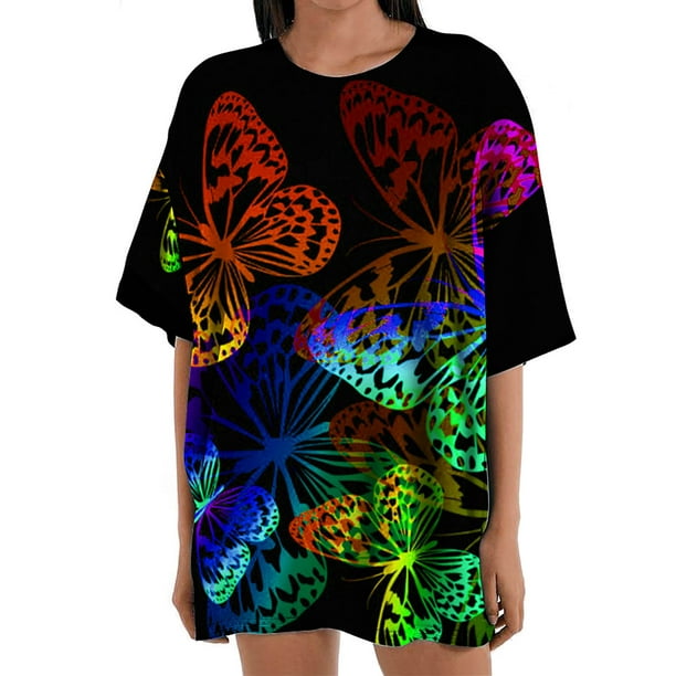 Blusa informal de manga corta con estampado de flores y mangas cortas para mujer Fridja gope2951