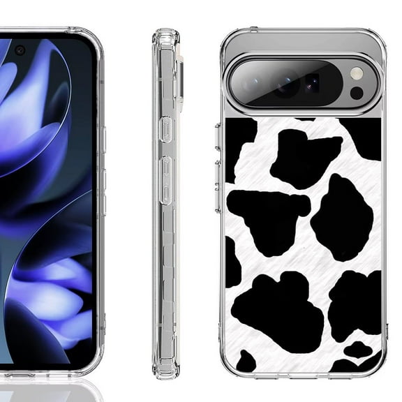 For Google Pixel 10 / 10 Pro Shockproof Phone Case, by OneToughShield - Cow Skin Design