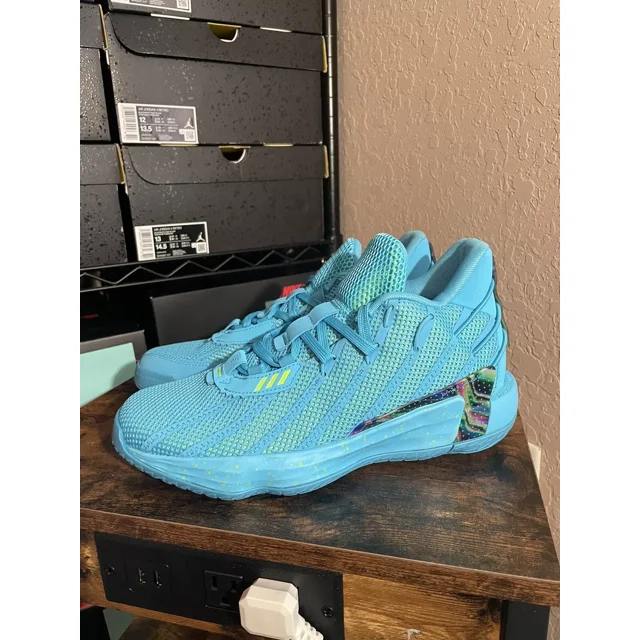 Adi-das Dame 7 Jamfest Cyan Blue Basketball Sneakers Men’s Size 7.5 NWOB FZ1050