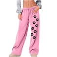 thumbnail image 3 of Sentmoon Wide Leg Trousers Women High Waisted Wide Leg Pants for Women Loose Solid Color Breathable Plus Size Black Pants Fall Soft and Comfortable for Runs Workouts XXL, 3 of 5