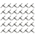 thumbnail image 1 of Unique Bargains T-Shape Fishing Swivels 88Lbs Swivels Fishing Tackle 3-Way Cross Line Swivels, 30 Pack, 1 of 8