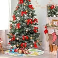 thumbnail image 4 of Coolnut Easter Tree Skirt Home Decoration Large Round Bunny Eggs Christmas Tree Skirt for Holiday Party Home Christmas Day Ornaments,47.2", 4 of 6