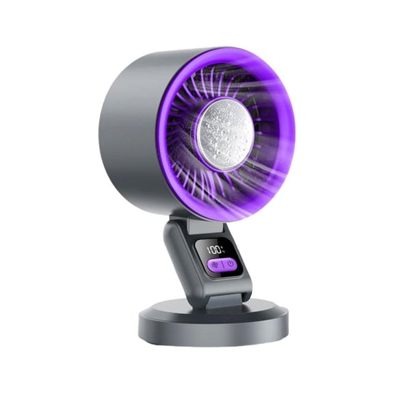 Foldable Air Circulator Fan, Rechargeable Wall Mounted Cooling Fan with Semiconductor Ice-Cooling Tech, Portable Desktop Fan for Home, Dorm, Office & Camping