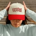 thumbnail image 3 of Certified Yapper Funny Embroidered Trucker Hat, Adjustable Snapback Baseball Cap, Playful Statement Hat for Talkative and Outgoing Personalities, Perfect Gift for Friends and Family, 3 of 5