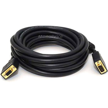UPC: 0844660035930 | Monoprice Computer Cord SVGA (HD15) M to F 15ft 3593