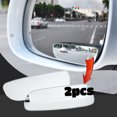 thumbnail image 2 of 2pcs Car Mirror Wide Angle Car Blind Spot Mirrors Glass Adjustable Auxiliary Rearview Mirrors HD Frameless Small Round Mirror 2PCs, 2 of 5