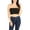 BLACK, variant on Women Casual Regular Fit Ribbed Strapless Tube Top Crop Tank Top Shirt
