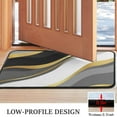 thumbnail image 3 of Black White Gold Wave Marble Door Rugs,Washable Non Slip Door Mats Indoor,Decorative Door Mats,Entry Mat Indoor for Entrance,Bedroom,Kitchen,Bathroom,30"x17", 3 of 6