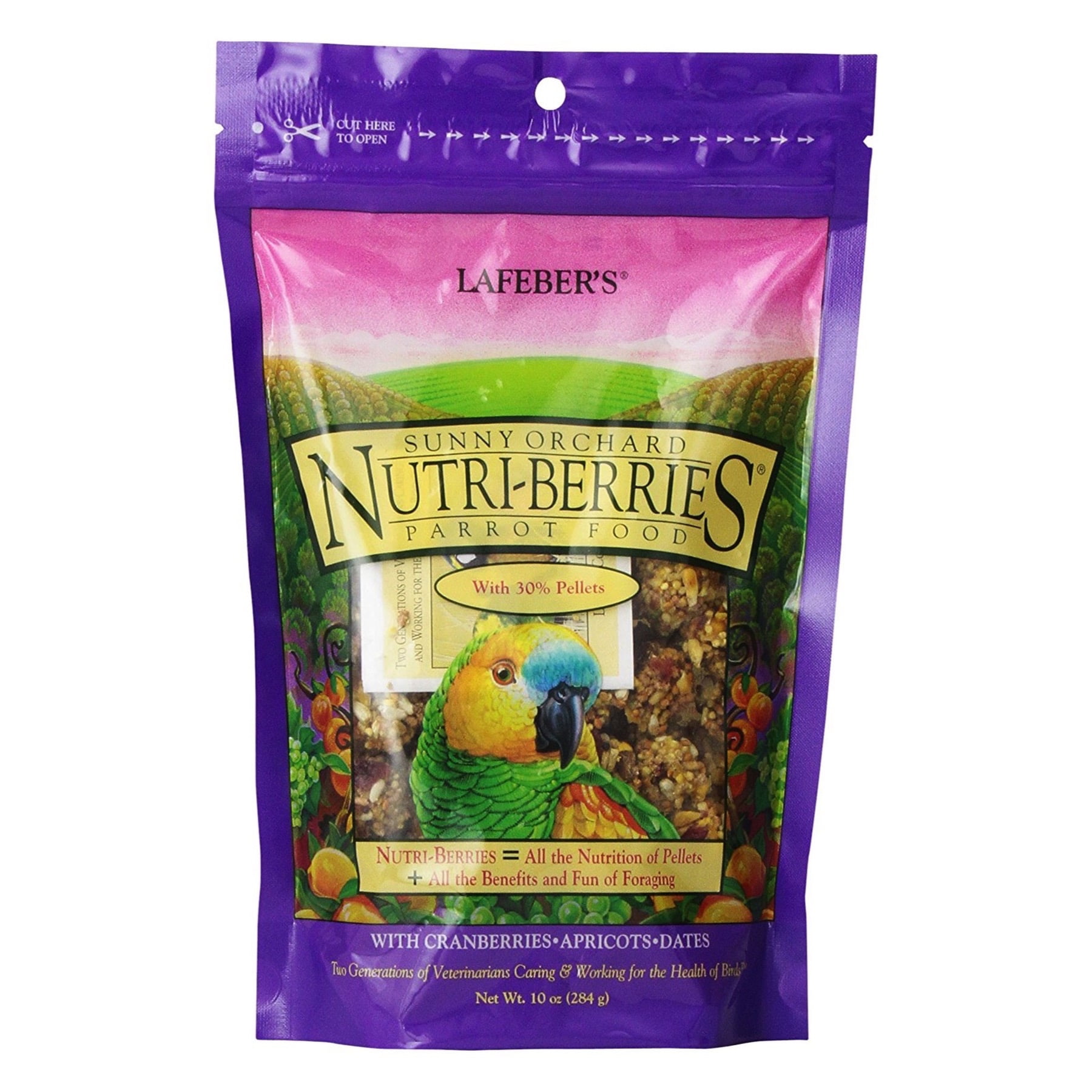 Lafeber Nutri-Berries Sunny Orchard Parrot Bird Food, 10 Oz