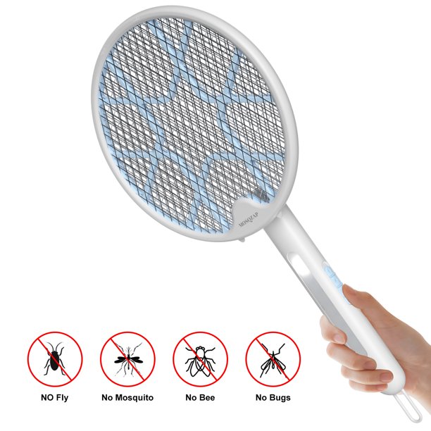 1 Pcs Handheld Bug Zapper with 3Layer Safety Mesh Violet Light