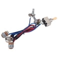 thumbnail image 2 of Electric Guitar Wiring Harness Kit, 2t2v 3 Way Toggle Switch 500k Pots&jack Guitar Replacement For, 2 of 5