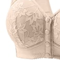 thumbnail image 5 of XRoczxe Women Front Closure Lace Bra Wide Shoulder Straps Wire Free Supportive Non Sag Comfort Everyday Underwear Multiple Solid Colors, 5 of 5