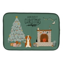 English Foxhound Christmas Everyone Dish Drying Mat