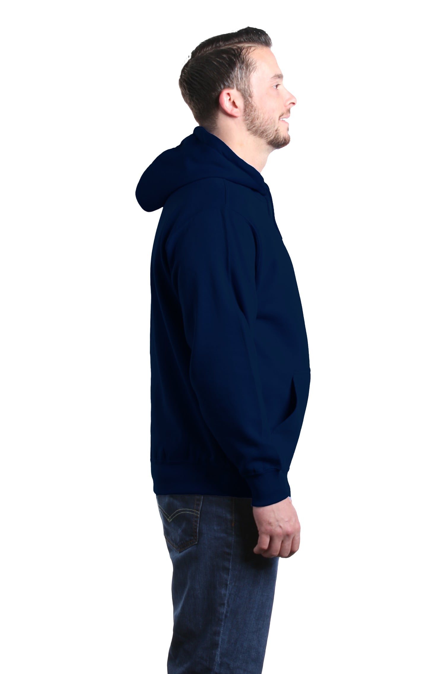 Shop4Ever Men's We The People American Flag Hooded Sweatshirt Hoodie Large Navy