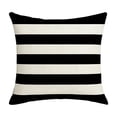 thumbnail image 3 of Yhmxh Outdoor Waterproof Throw Pillow Covers, Fade Resistant Modern Pillow Covers, Decorative Striped Cushion Cases Cushion Covers for Patio Furniture Couch Balcony Garden Bench, 18x18 inch, 3 of 7