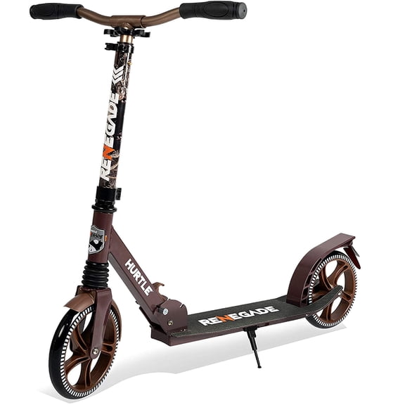 Lightweight and Foldable Kick Scooter - Adjustable Scooter for Teens and Adult, Alloy Deck with High Impact Wheels (Real Tree)