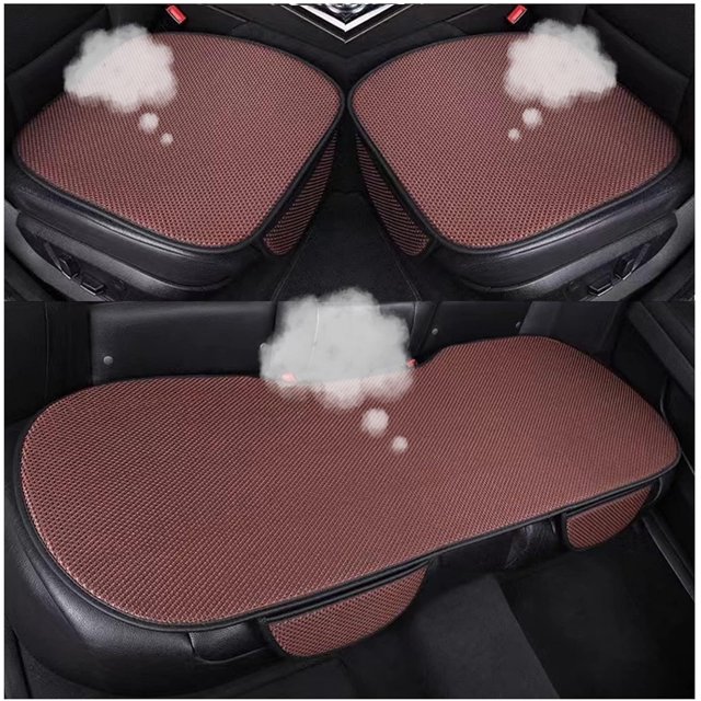Almohadilla antideslizante para asiento de coche para verano, transpirable y refrescante, almohadilla antideslizante de seda de hielo para asiento de coche – 2024 nuevas fundas universales para asien