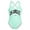 Mint Green, variant on Toddler Girls Bathing Suits UPF 50+ Protection Sleeveless Green Stretch Crisscross Back 1 Piece Swimsuit 2T