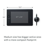 Wacom Intuos Pro Digital Graphic Drawing Tablet for Mac or PC, Medium, (PTH660)