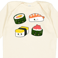 thumbnail image 4 of Inktastic Sushi with Faces Boys or Girls Long Sleeve Baby Bodysuit, 4 of 5