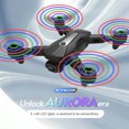 thumbnail image 1 of Dron teledirigido Ky608 con cámaras duales 4K de alta definición, luces Led, fotografía aérea, seguimiento inteligente, cuadricóptero Wmkox8yii shdjk2799, 1 of 1