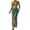 Green, variant on Women's Three Piece Swimsuit Set Floral Print Split Skirt Straps Sexy Two Piece for Beach Vacation,Blue,L