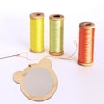 thumbnail image 4 of CIMAXIC 5 Pcs Cross Stitch Fixing Frame Embroidery Mini Wood Hoops DIY Wooden Stitch for Crafting Sewing Stitching (4.5cm Kitten, 4.5cm Bear, 4.5cm Rabbit, 4cm Heart Shape Style, Gold Bead Chain), 4 of 5
