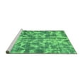 thumbnail image 2 of Ahgly Company Machine Washable Indoor Rectangle Abstract Turquoise Blue Modern Area Rugs, 2' x 3', 2 of 4