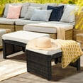 thumbnail image 4 of Gymax Set of 2 Rattan Ottoman Footrest Footstool Patio Furniture w/ White Cushion, 4 of 10