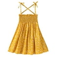 thumbnail image 1 of Robe Petite Fille à Bretelles Spaghetti, Coupe Trapèze, Robe Soleil, Robe Chic, Robe Fleurie, Robes de Fille pour Occasions Spéciales, 1 of 8