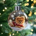 thumbnail image 6 of Christmas Dog Snow Globe Ornament - Festive Puppy Themed Decor, Charming Holiday Accent for Home Desks & Christmas Tree Decorations, B, 1pcs, 6 of 6