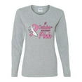 thumbnail image 2 of Wild Bobby In October We Wear Pink Awareness Breast Cancer Awareness Women Graphic Long Sleeve T-Shirt, Heather Grey, XX-Large, 2 of 6