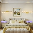 thumbnail image 6 of Deyidn 6-Light Gold Bathroom Vanity Light with Clear Globe Glass Shade Modern Bathroom Wall E12 Bulb, 6 of 10