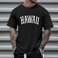 thumbnail image 3 of BOBOGOJP T-Shirt Homme Col Rond Manches Courtes Pull-Over (Noir,3TG), 3 of 4